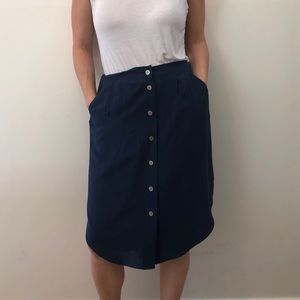 Madewell Silk Skirt